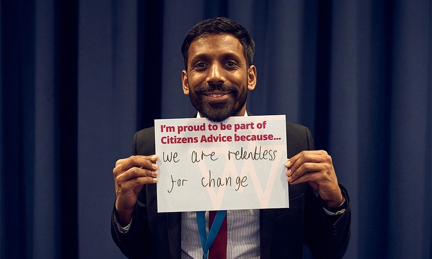 Photos people at Citizens Advice