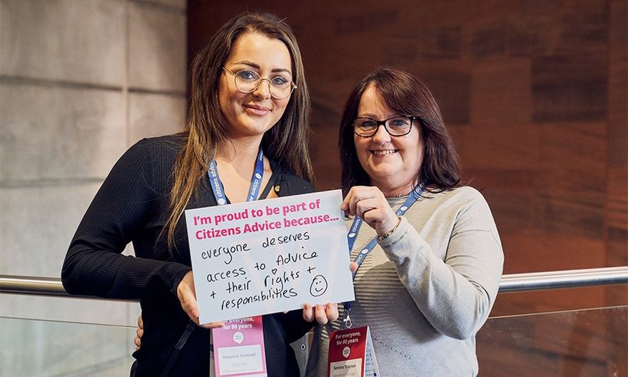 Photos people at Citizens Advice